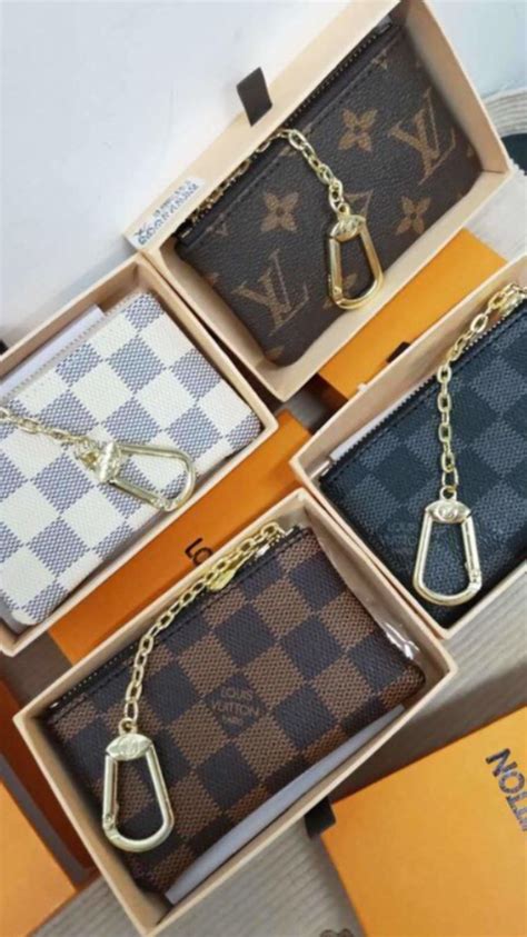 louis vuitton card holder keychain cheap|louis vuitton key holder case.